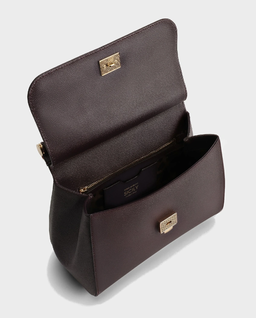 Burgundowa torebka Sicily Large - Image #4