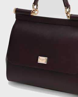 Burgundowa torebka Sicily Large - Image #5