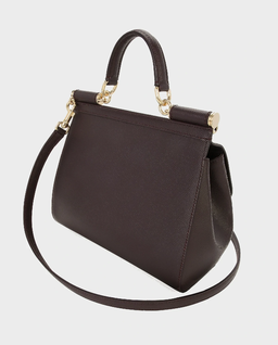 Burgundowa torebka Sicily Large - Image #8