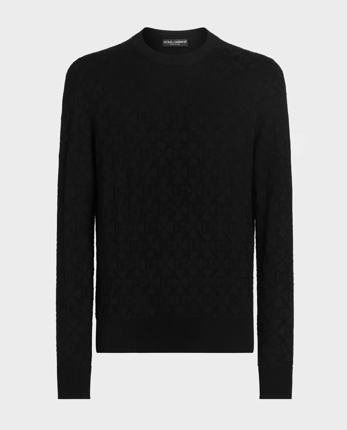 Czarny jedwabny sweter - Image #0