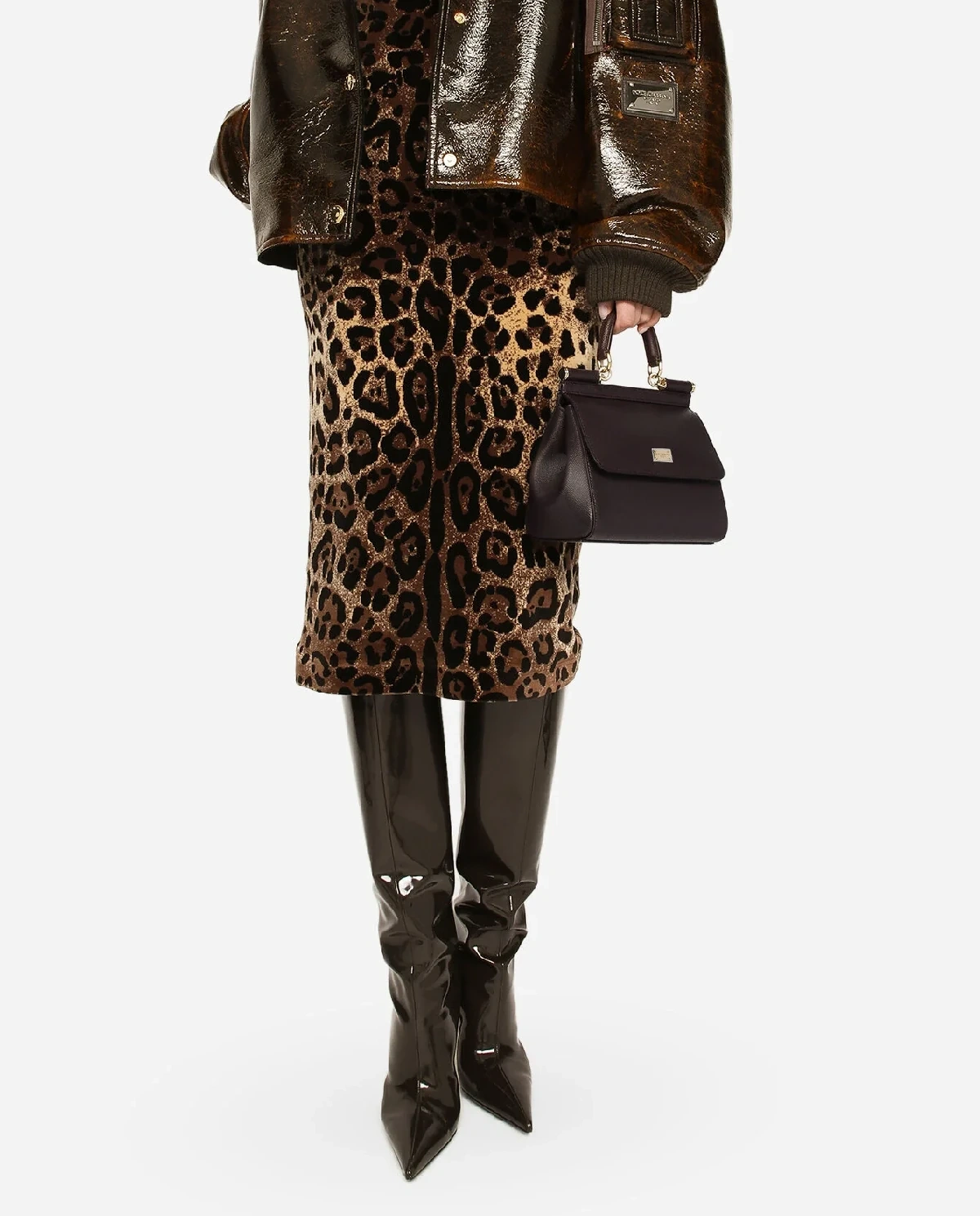 Burgundowa torebka Sicily Medium - Image #6