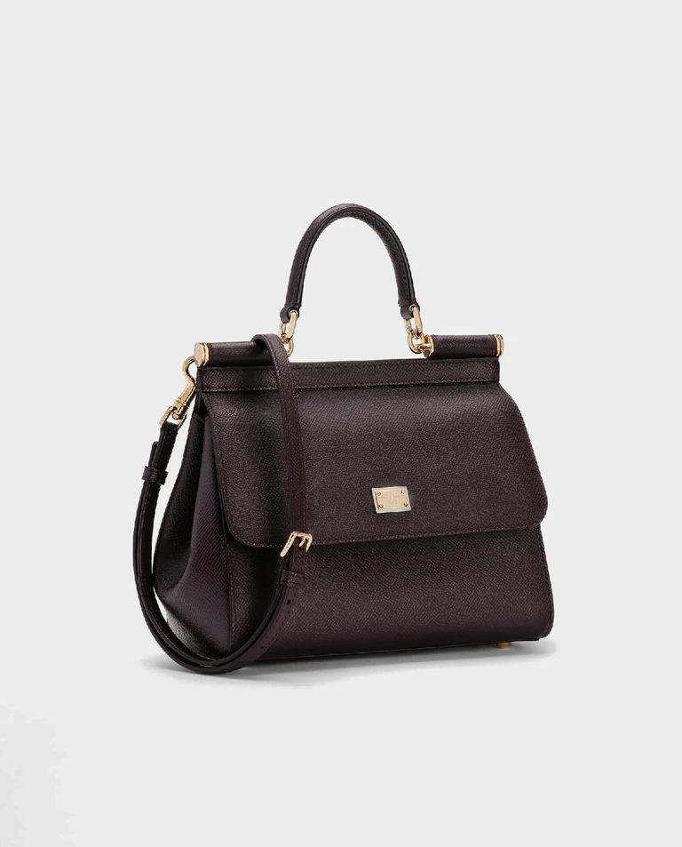 Burgundowa torebka Sicily Medium - Image #3