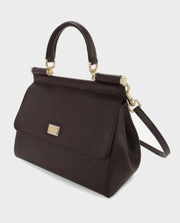 Burgundowa torebka Sicily Medium - Image #7