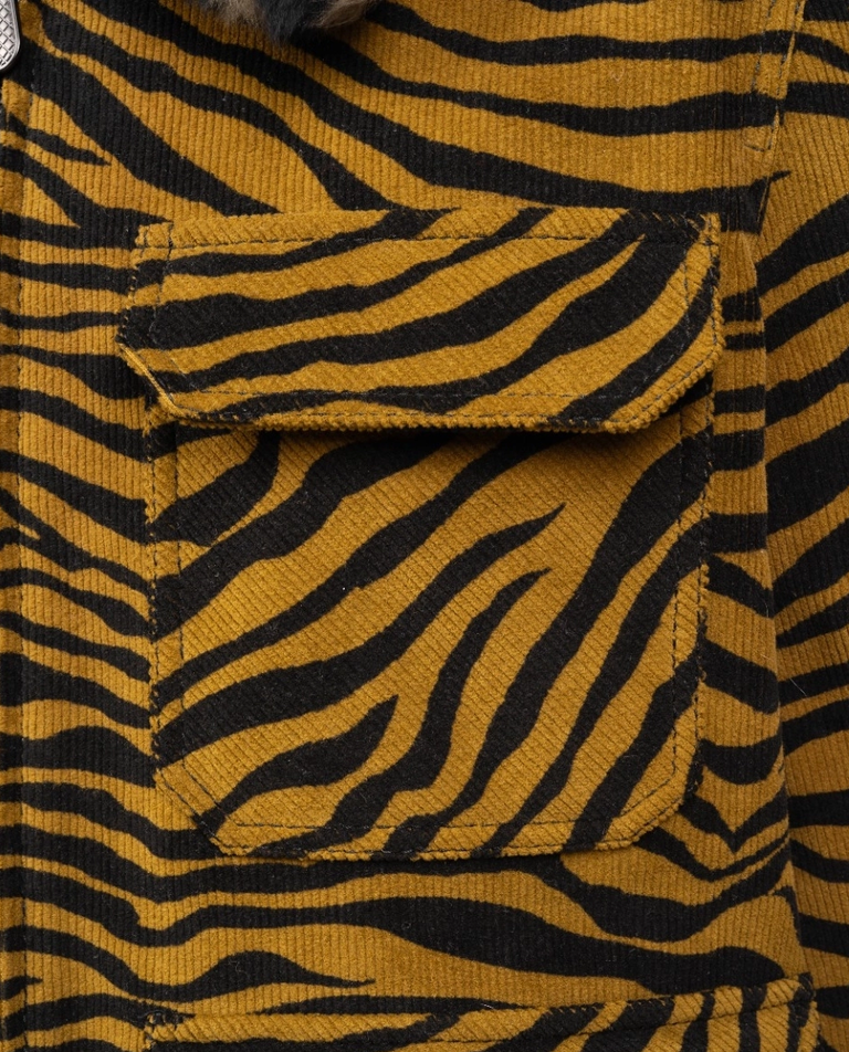Kurtka Lamb Shearing Zebra Pattern - Image #2