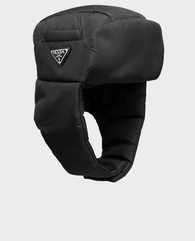 Czarna czapka Trapper Nylon