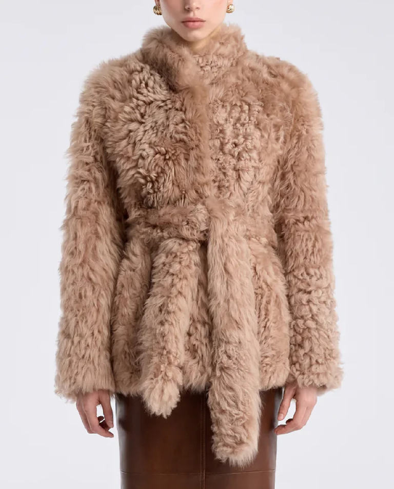 Płaszcz z owczej skóry Elsa