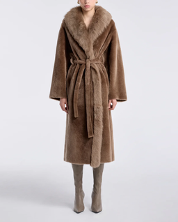 Długi płaszcz z owczej skóry Isadora - Image #0