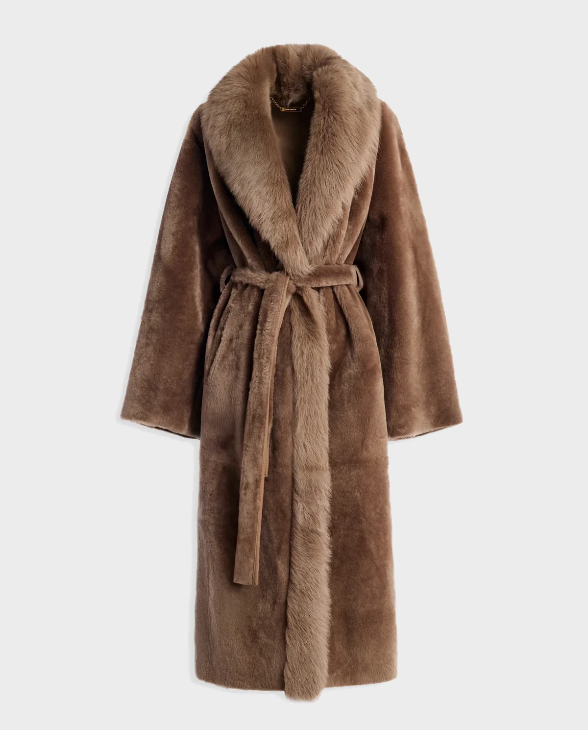 Długi płaszcz z owczej skóry Isadora - Image #1
