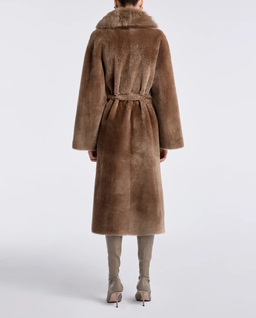 Długi płaszcz z owczej skóry Isadora - Image #3