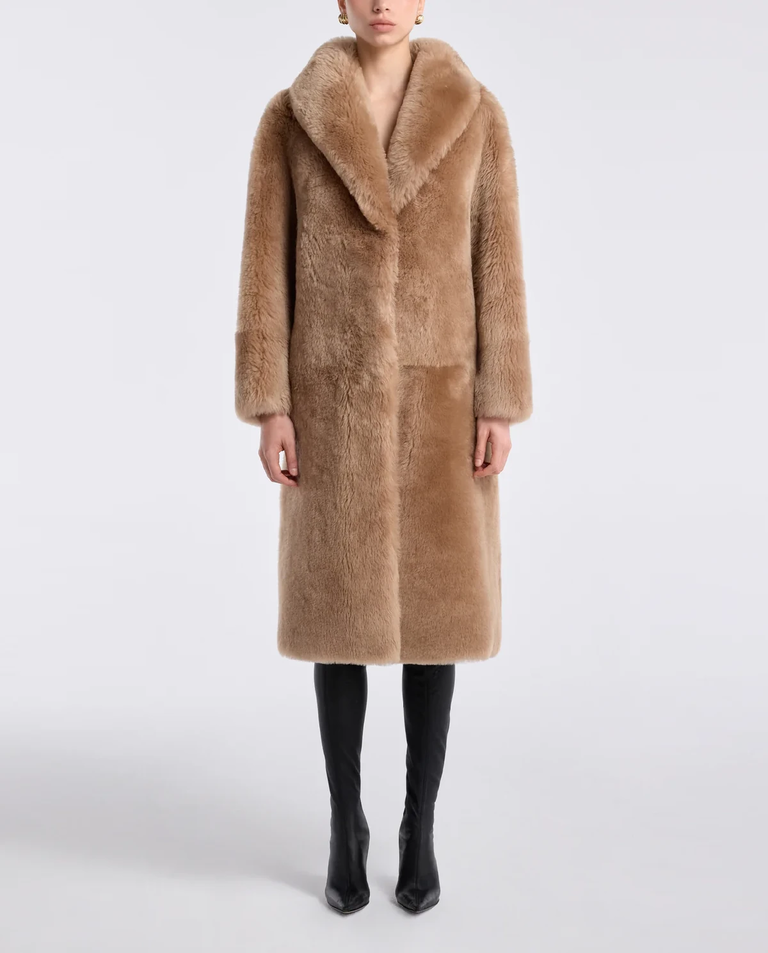 Skórzany płaszcz Anais