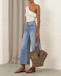 Jasnoniebieskie jeansy z szerokimi nogawkami - Image #2