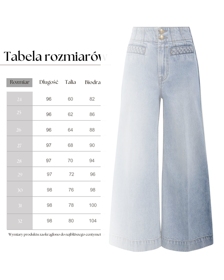 Jasnoniebieskie jeansy z szerokimi nogawkami - Image #4