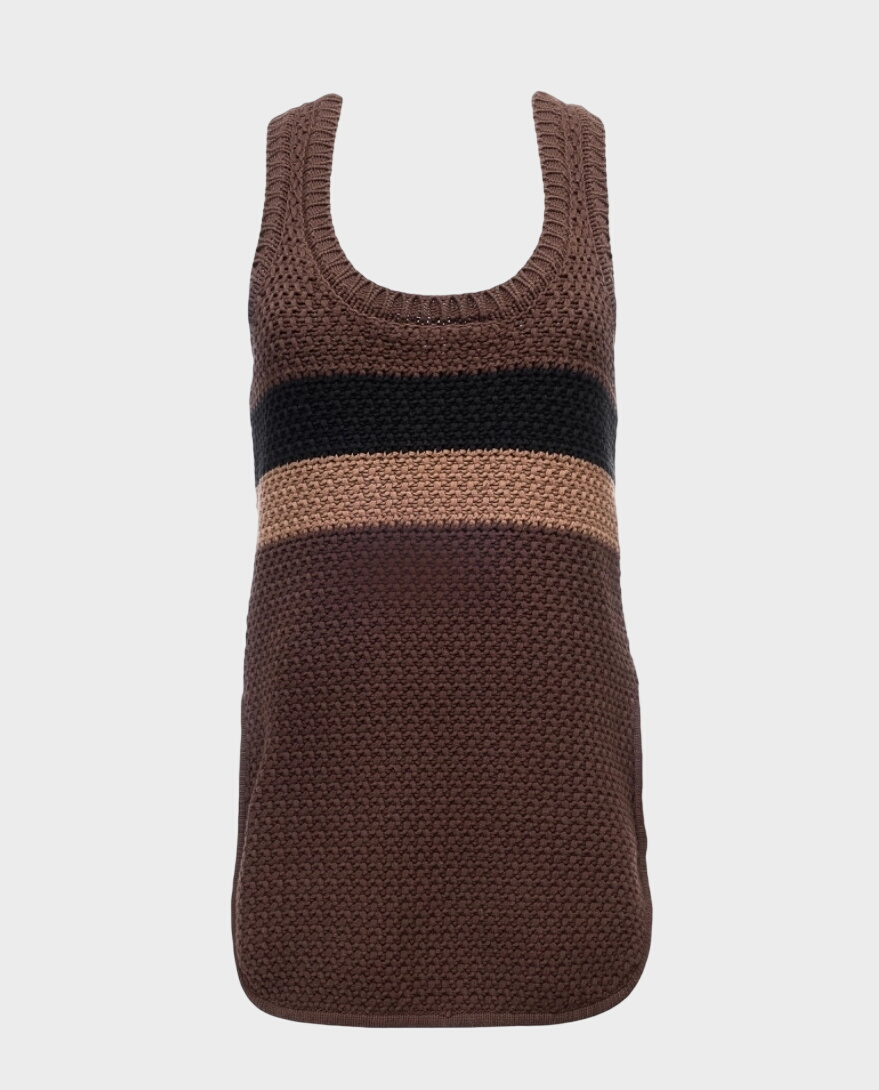 Fendi knitted brown pullover vest - Image #0