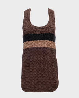 Fendi knitted brown pullover vest - Image #0