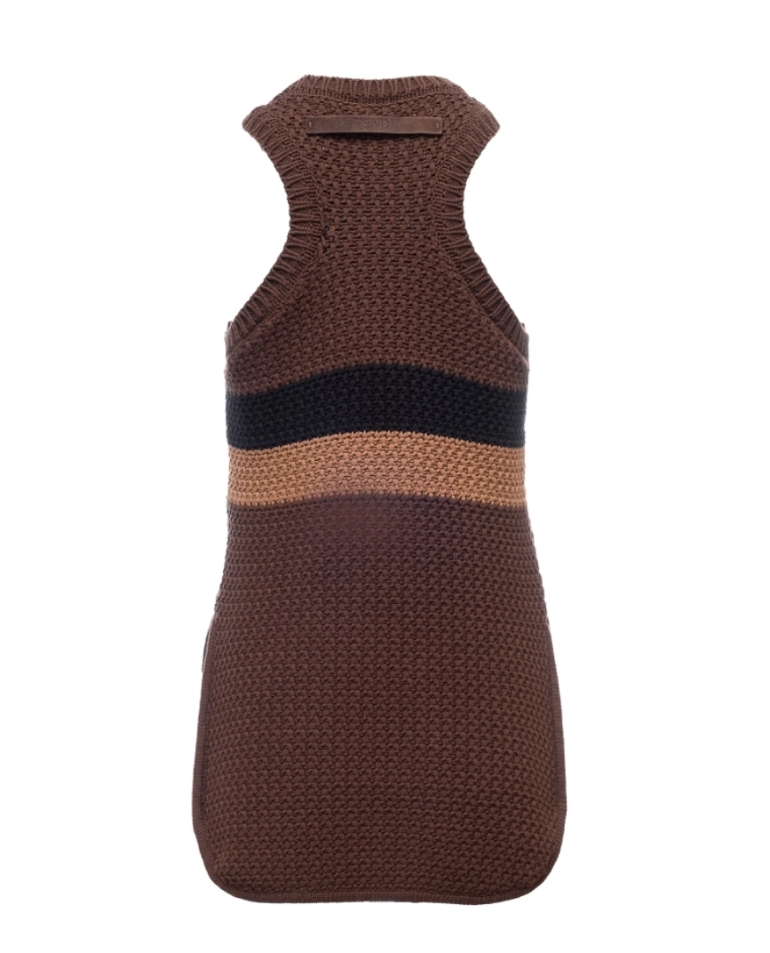 Fendi knitted brown pullover vest - Image #1