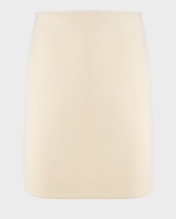 Kremowa dzianinowa spódnica - Image #0