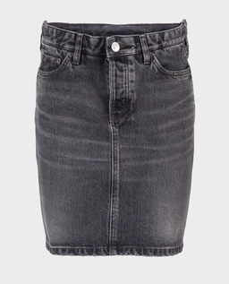 Balenciaga washed grey jeans skirt - Image #0