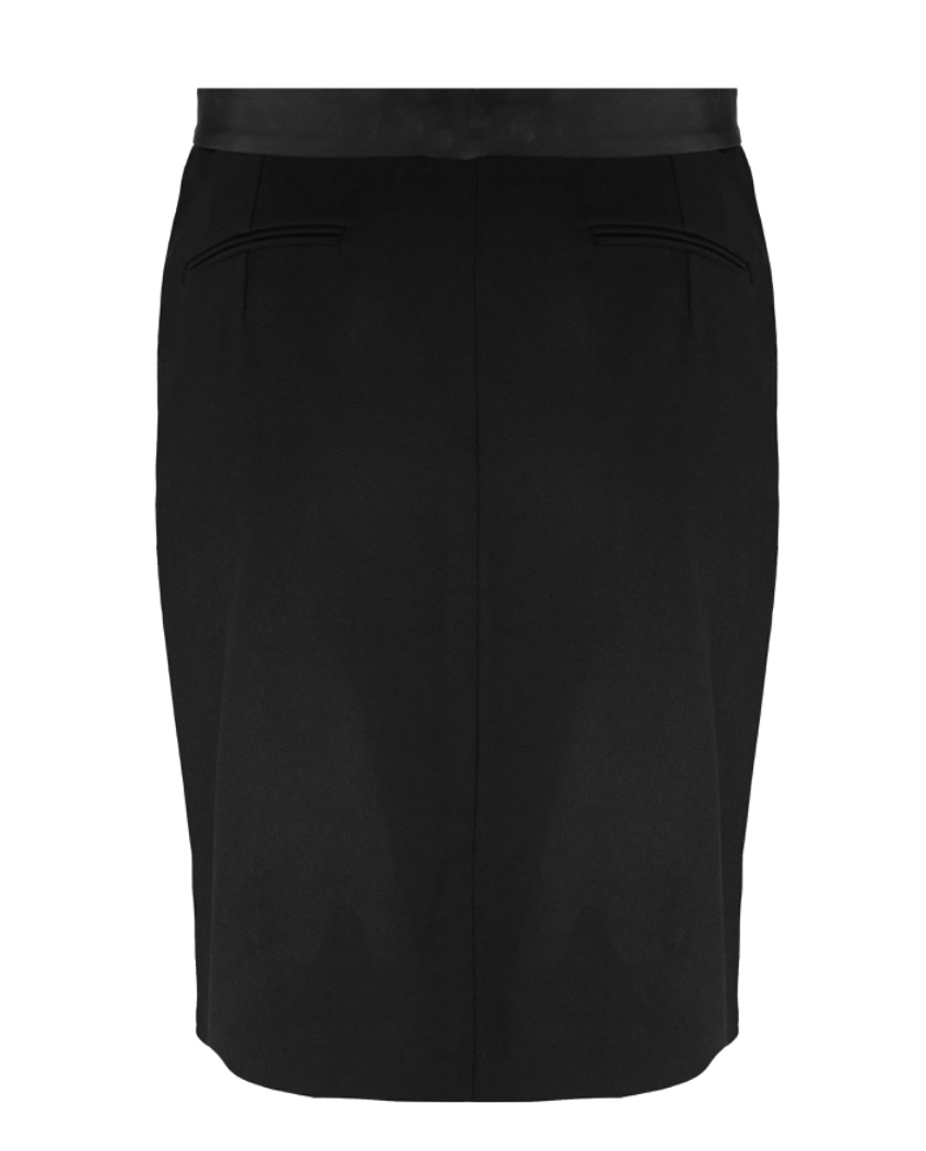 Czarna satynowa spódnica - Image #1