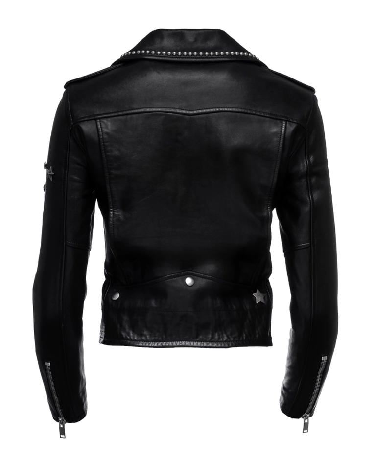 Czarna kurtka skórzana