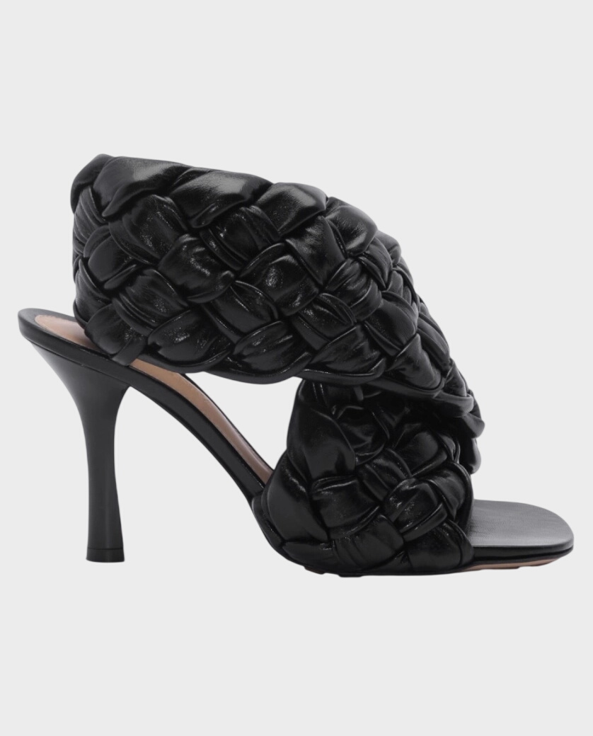 Czarne sandały na obcasie - Image #0