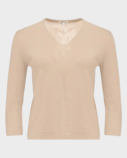 Beżowy bawełniany sweter - Image #0