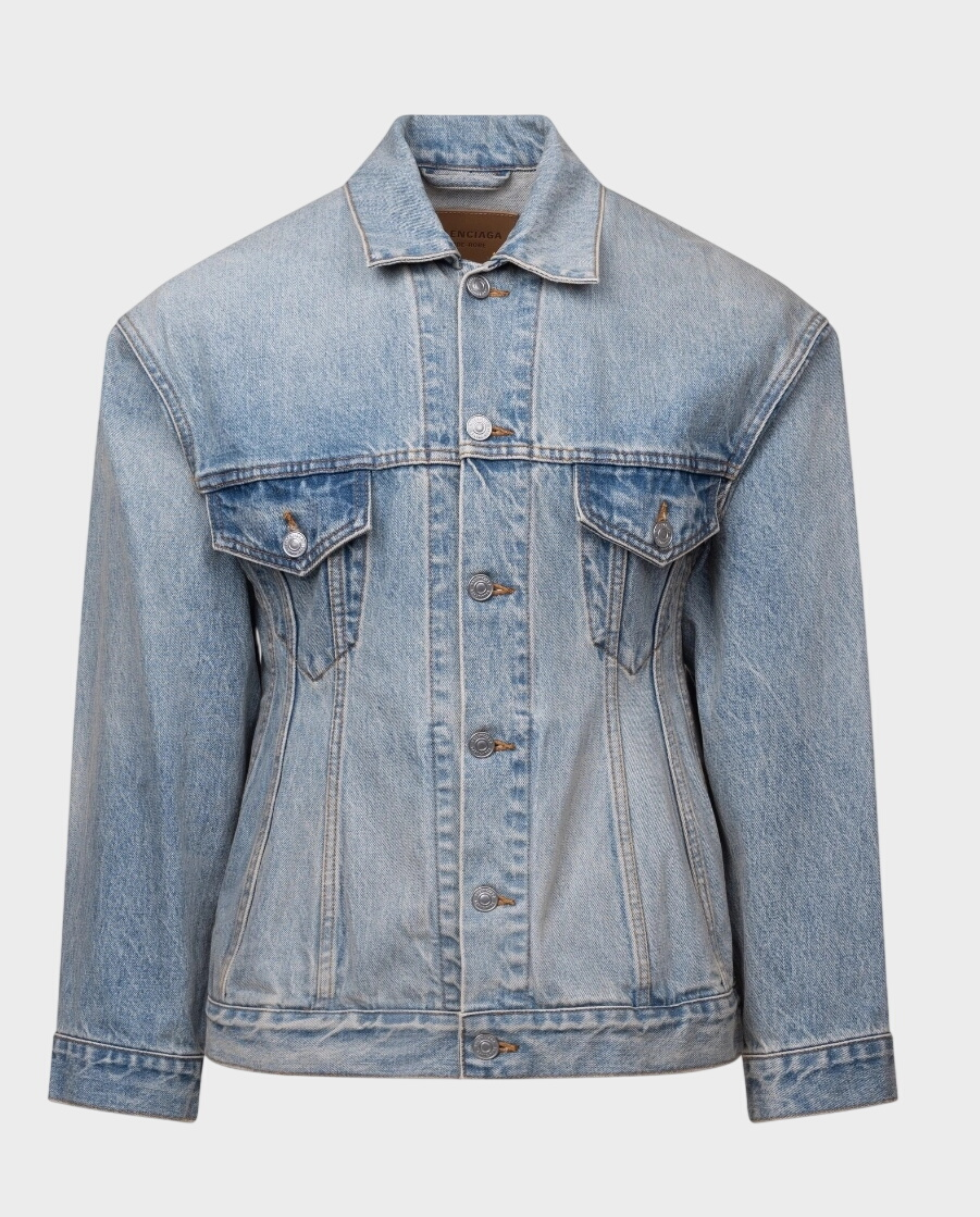 Jeansowa kurtka o dopasowanym kroju - Image #0