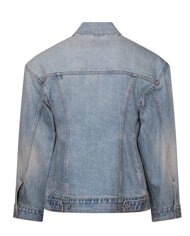 Jeansowa kurtka o dopasowanym kroju