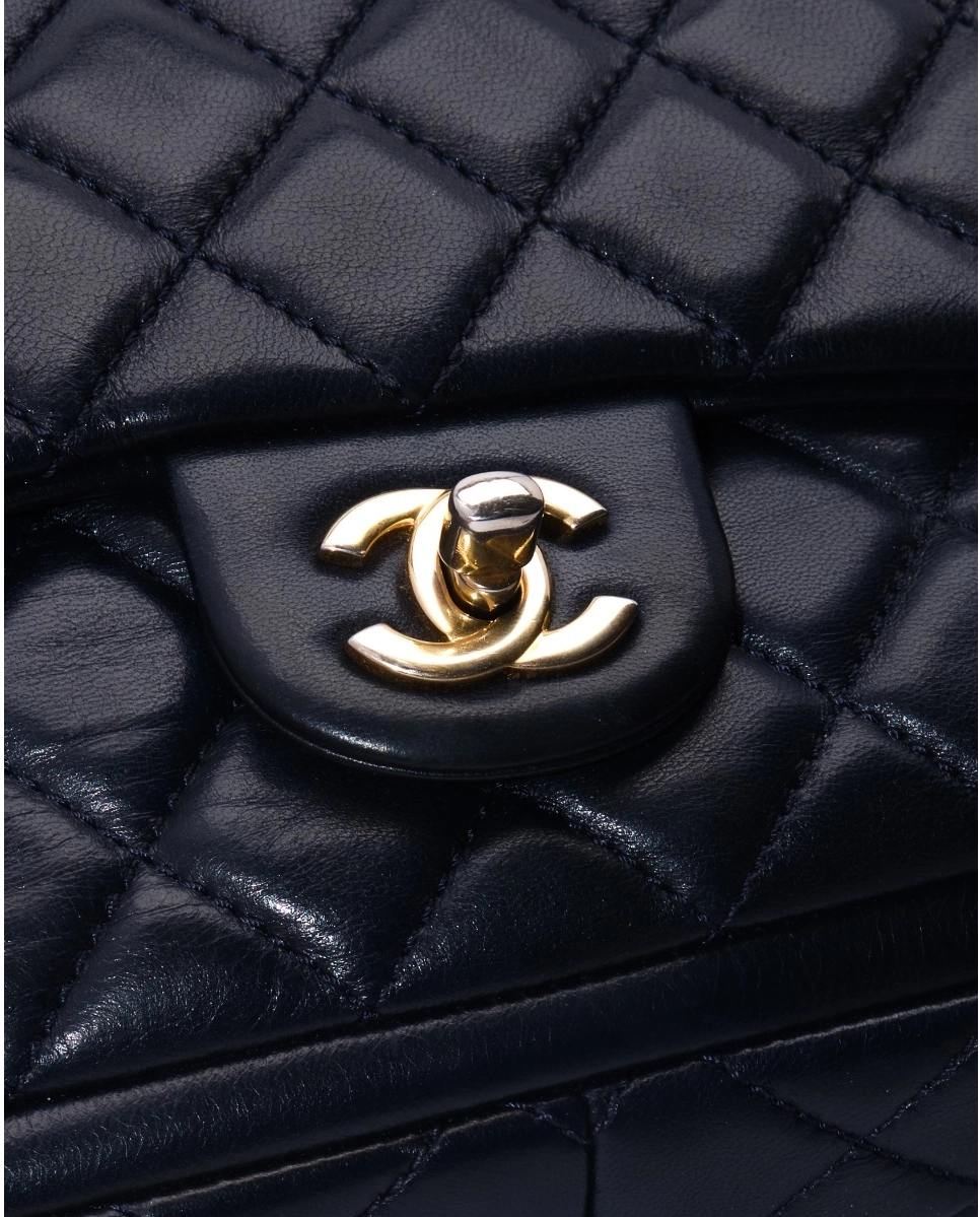 Granatowa torebka Classic Double Flap Jumbo - Image #2