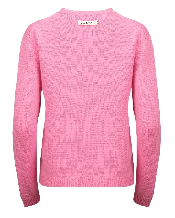 Różowy sweter Gucci x Disney 