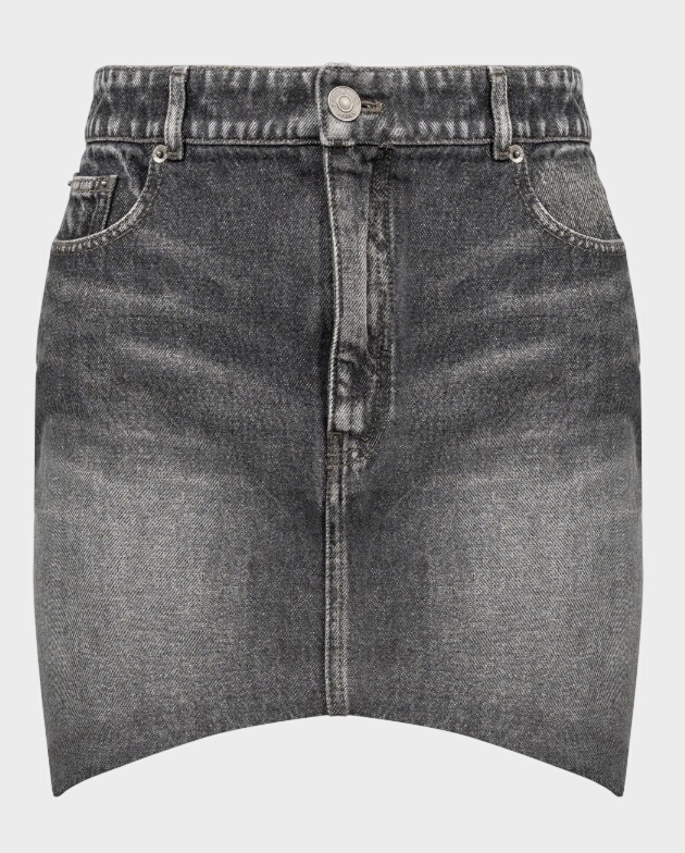 Szara jeansowa spódnica mini - Image #0
