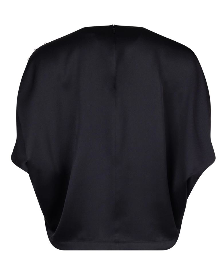 Czarna jedwabna bluzka