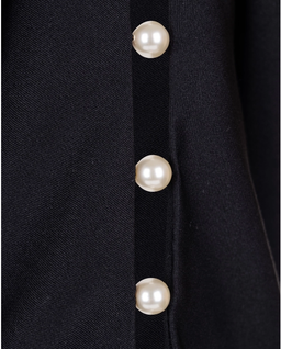 Czarna jedwabna bluzka - Image #2