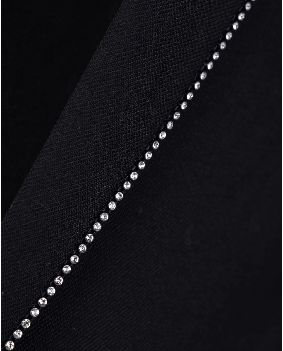 Czarna marynarka ozdobiona kryształkami - Image #2
