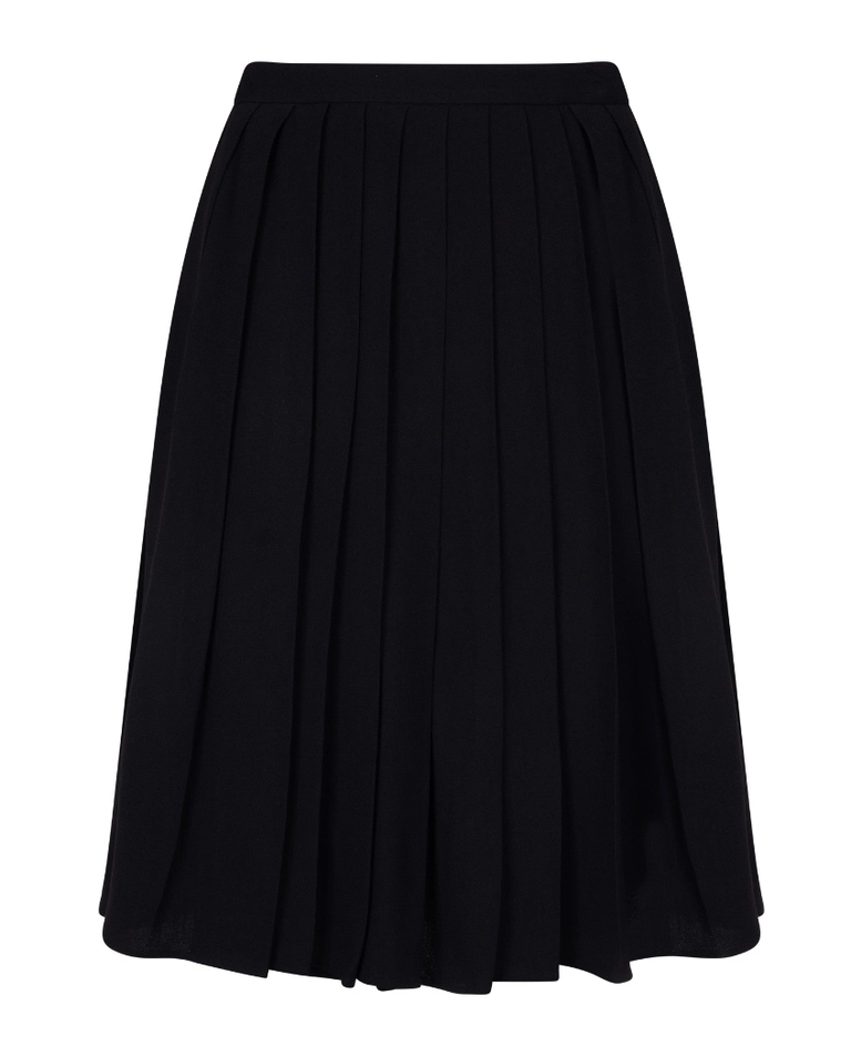 Czarna plisowana spódnica