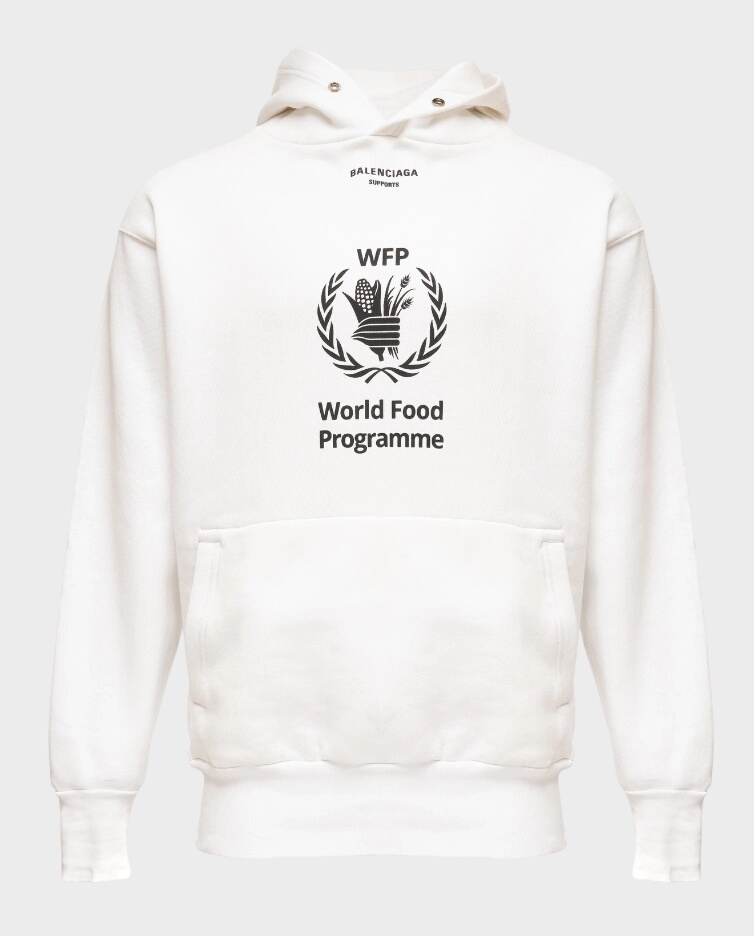 Biała bluza z kapturem 