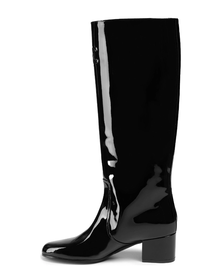 Czarne kozaki z logo - Image #2