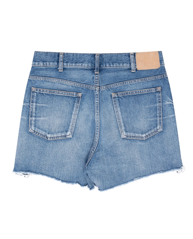 Celine Skate washed denim shorts