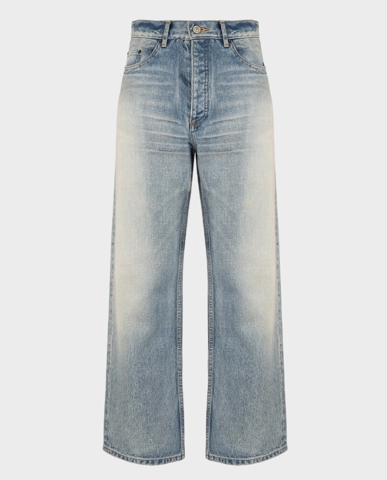 Jeansy z efektem przetarcia