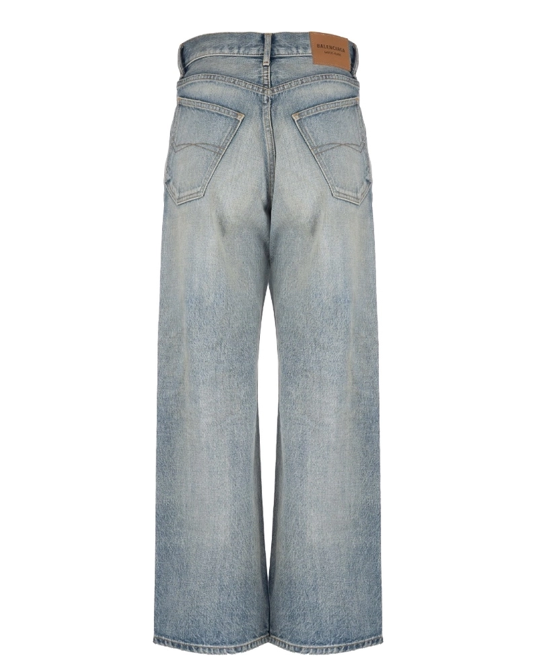 Jeansy z efektem przetarcia