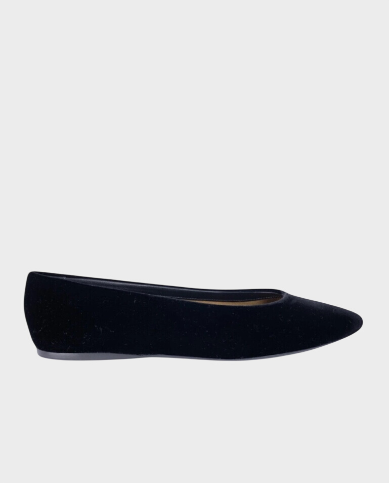 Saint Laurent Gio velvet ballet flats - Image #0