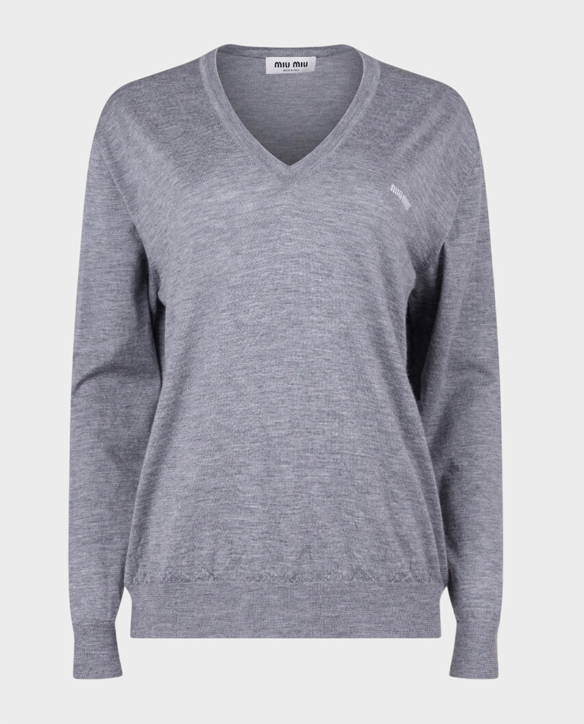 Szary sweter z logo - Image #0