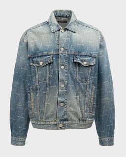 Kurtka jeansowa z ozdobnym logowaniem - Image #0