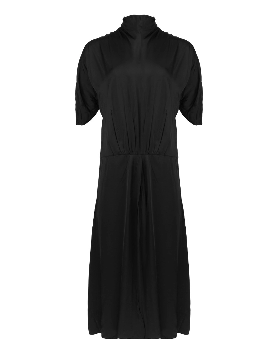 Czarna sukienka z wiskozy - Image #1