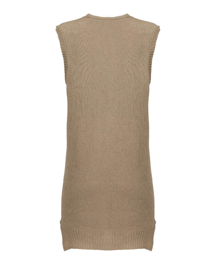 Beżowa dzianinowa sukienka - Image #1
