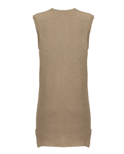 Beżowa dzianinowa sukienka - Image #1