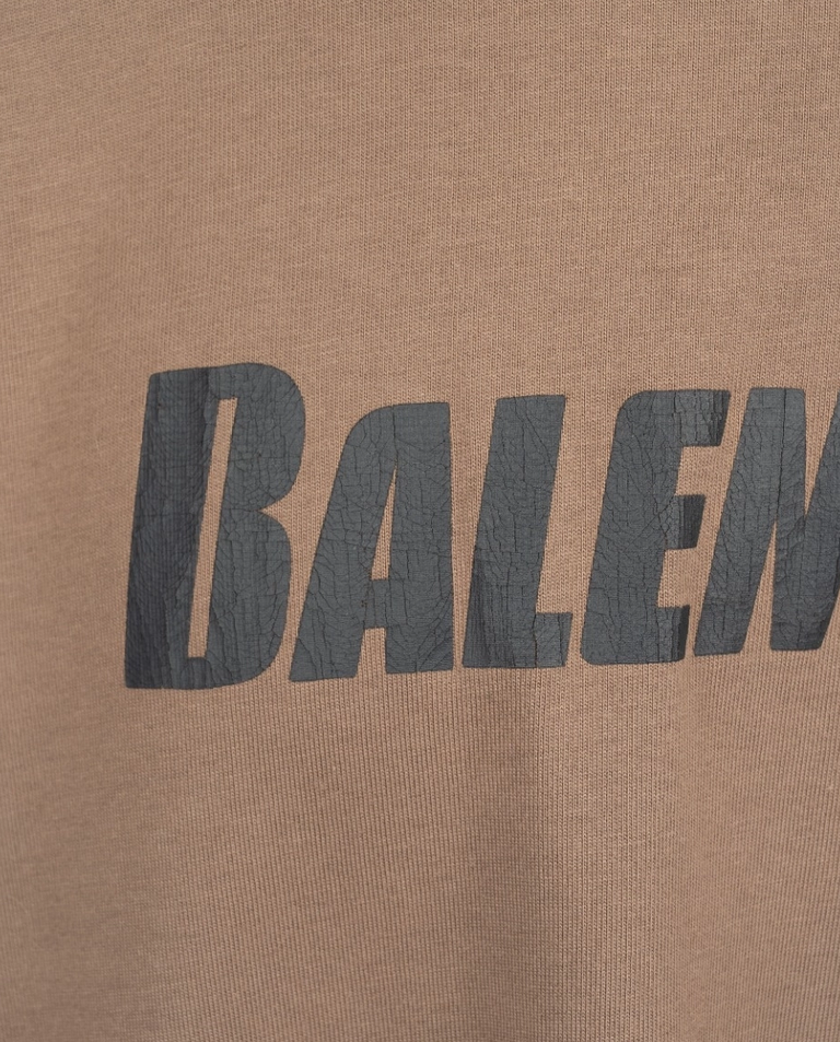 Brązowy t-shirt Unisex Caps Flatground logo Distressed