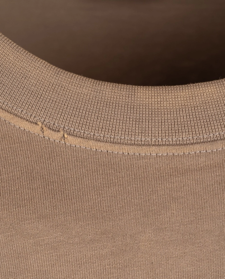 Brązowy t-shirt Unisex Caps Flatground logo Distressed - Image #2