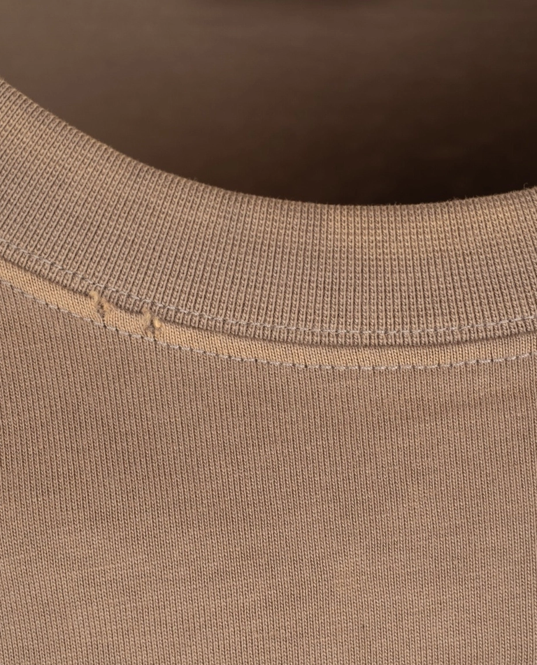 Brązowy t-shirt Unisex Caps Flatground logo Distressed - Image #2