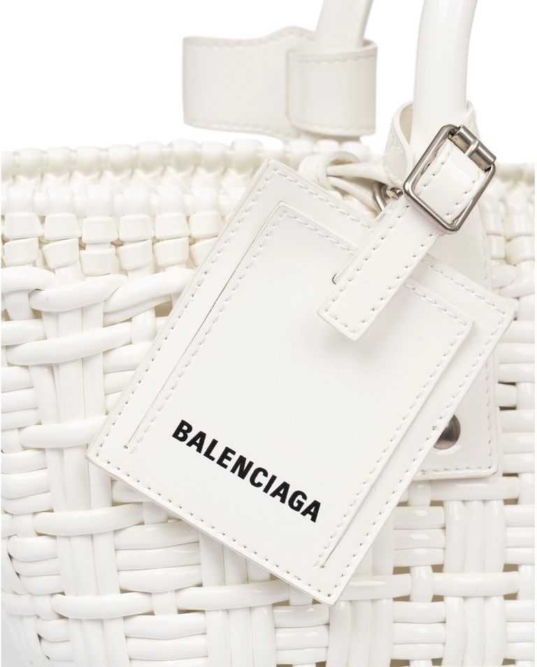 Biała torba Bistro Woven Basket Tote - Image #3