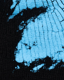 Wełniana czapka Vetements Blue Paint Destroyed - Image #2